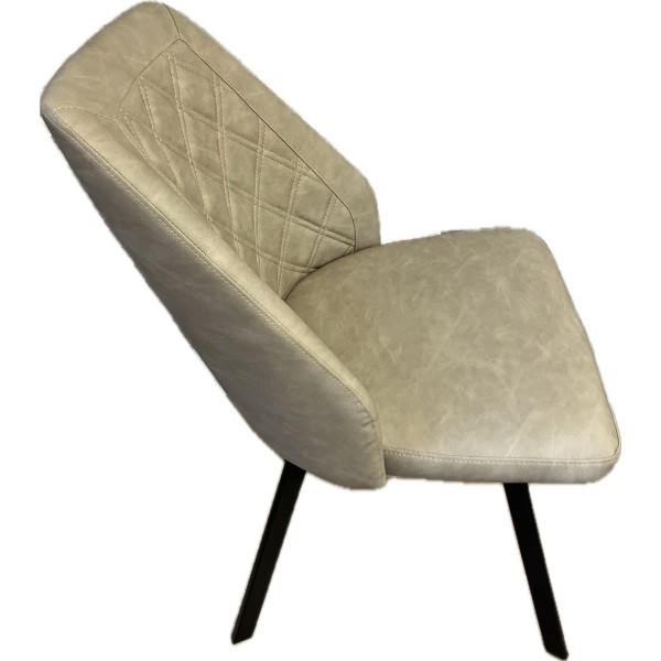 TFW Taupe Faux Leather dining chair
